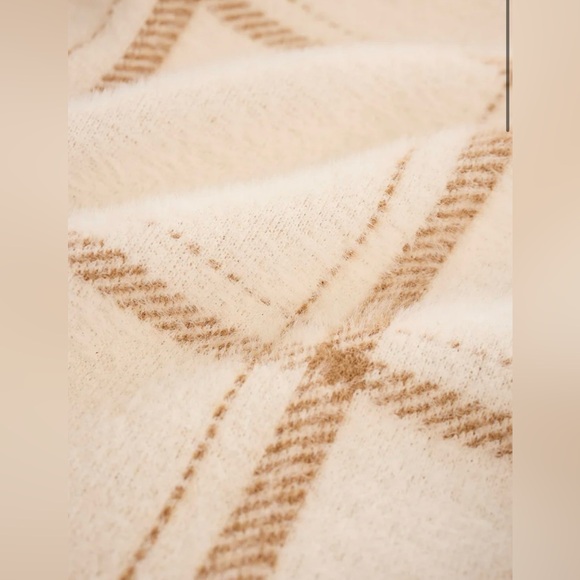 Z Supply Mason Windowpane Knit Coat New Sea Salt - Picture 6 of 8